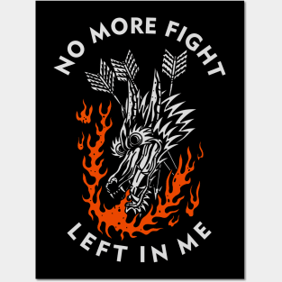 No More Fight Black Posters and Art